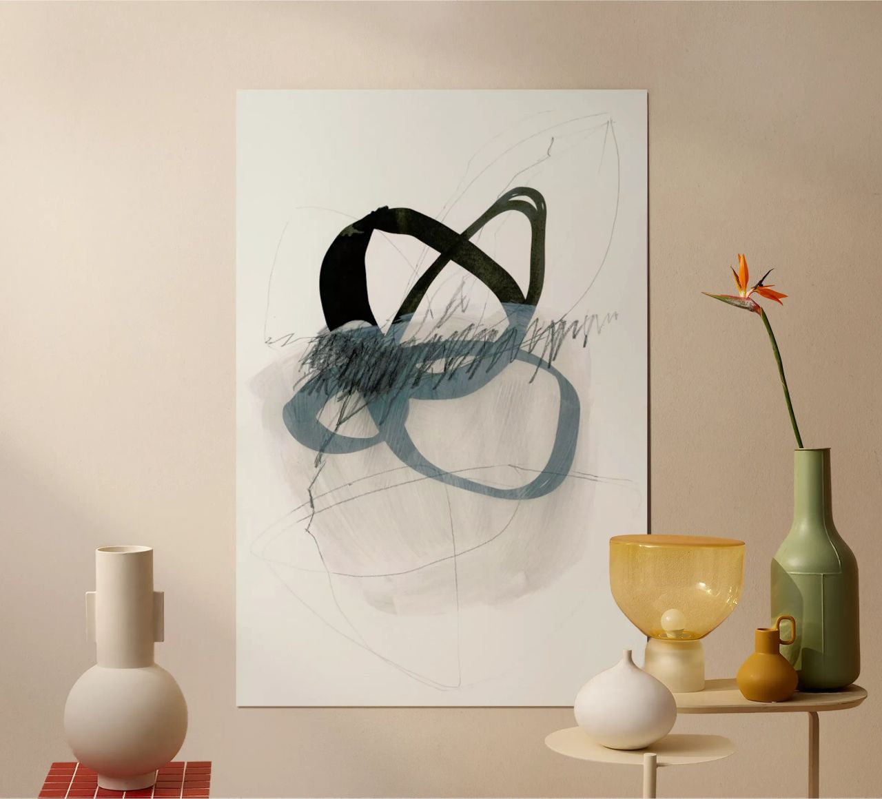 Line and Shape poster de IRIS LEHNHARDT FINE ART