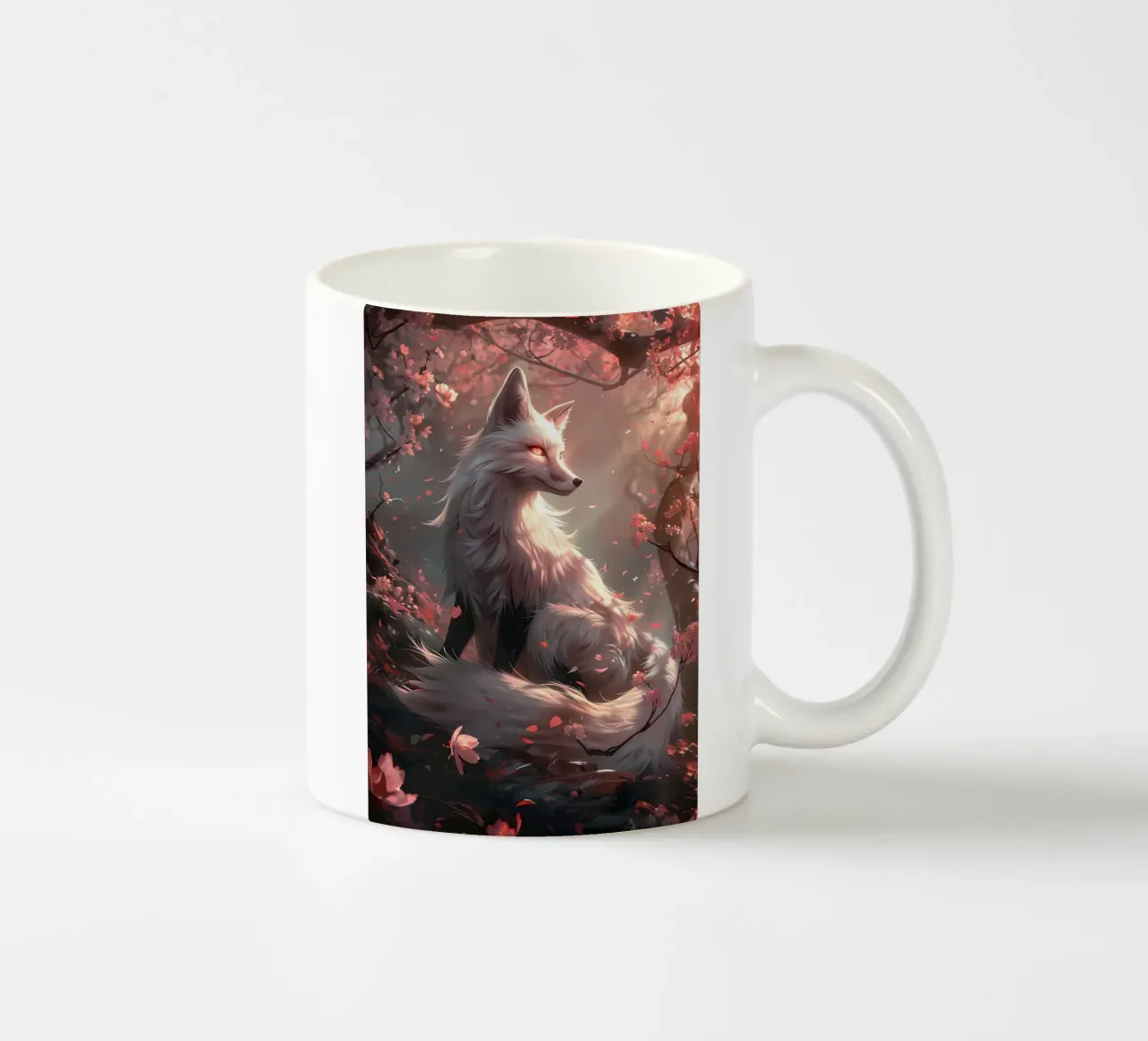 Volpe Sakura Kitsune tazza in ceramica da Ginnery