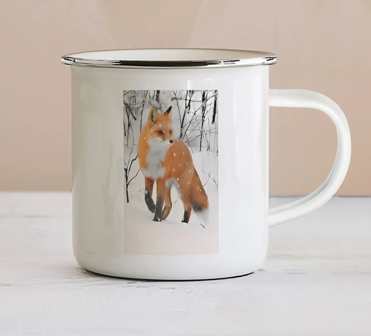 Poster minimalista 222 tazza in smalto da Kadynce