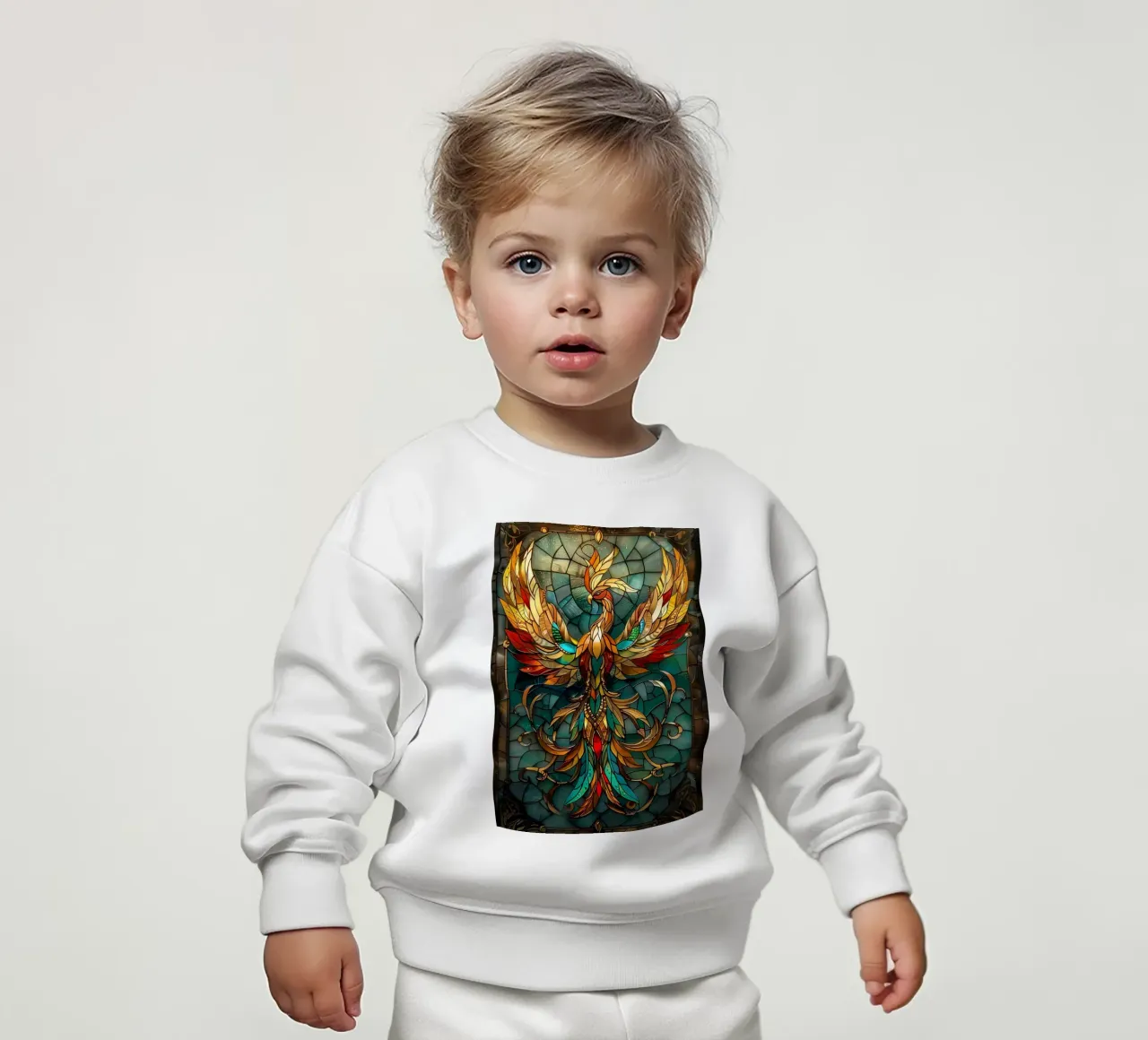 Uccello Fenice Kintsugi felpa neonato da Ginnery