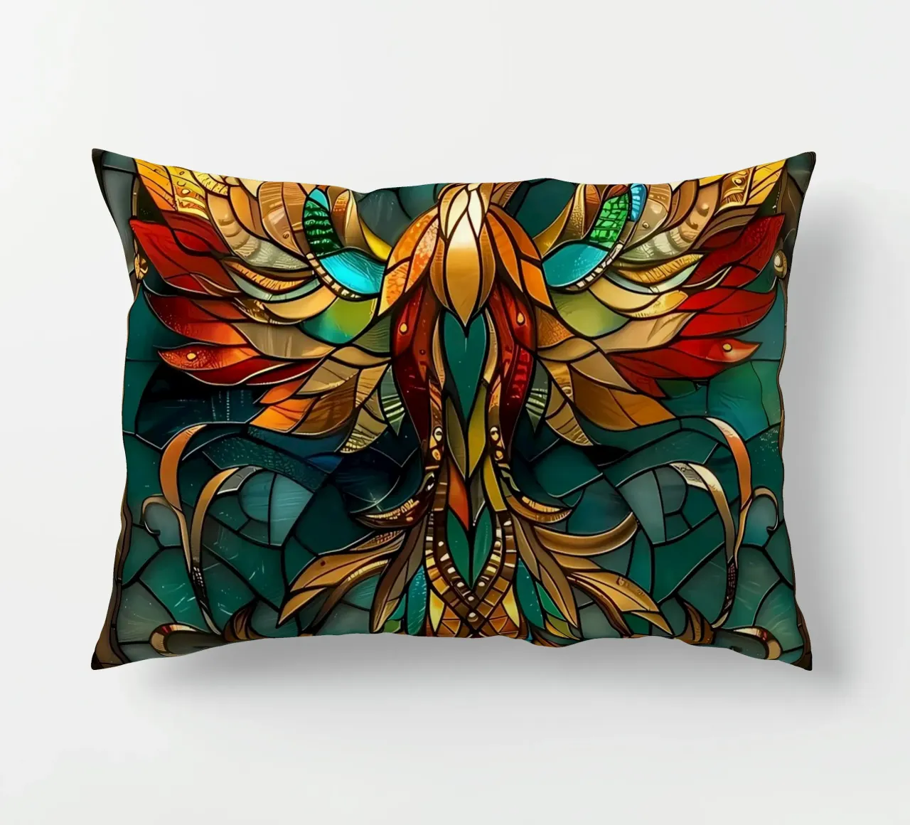 Uccello Fenice Kintsugi cuscino da Ginnery