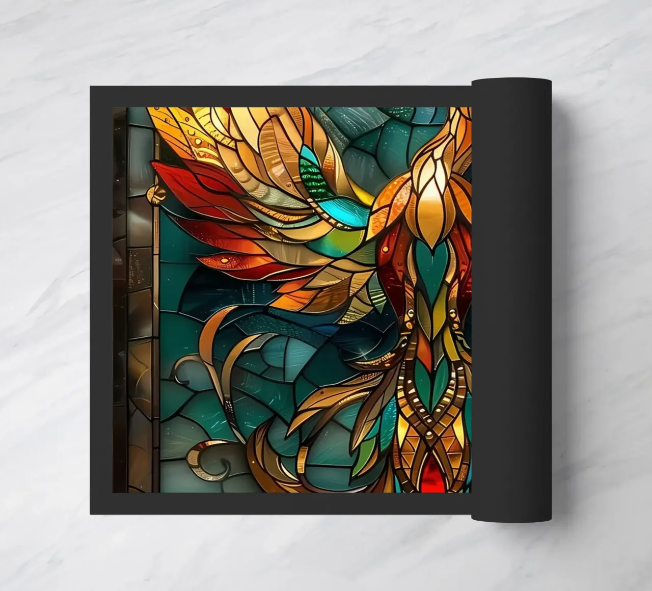 Uccello Fenice Kintsugi zerbino da Ginnery
