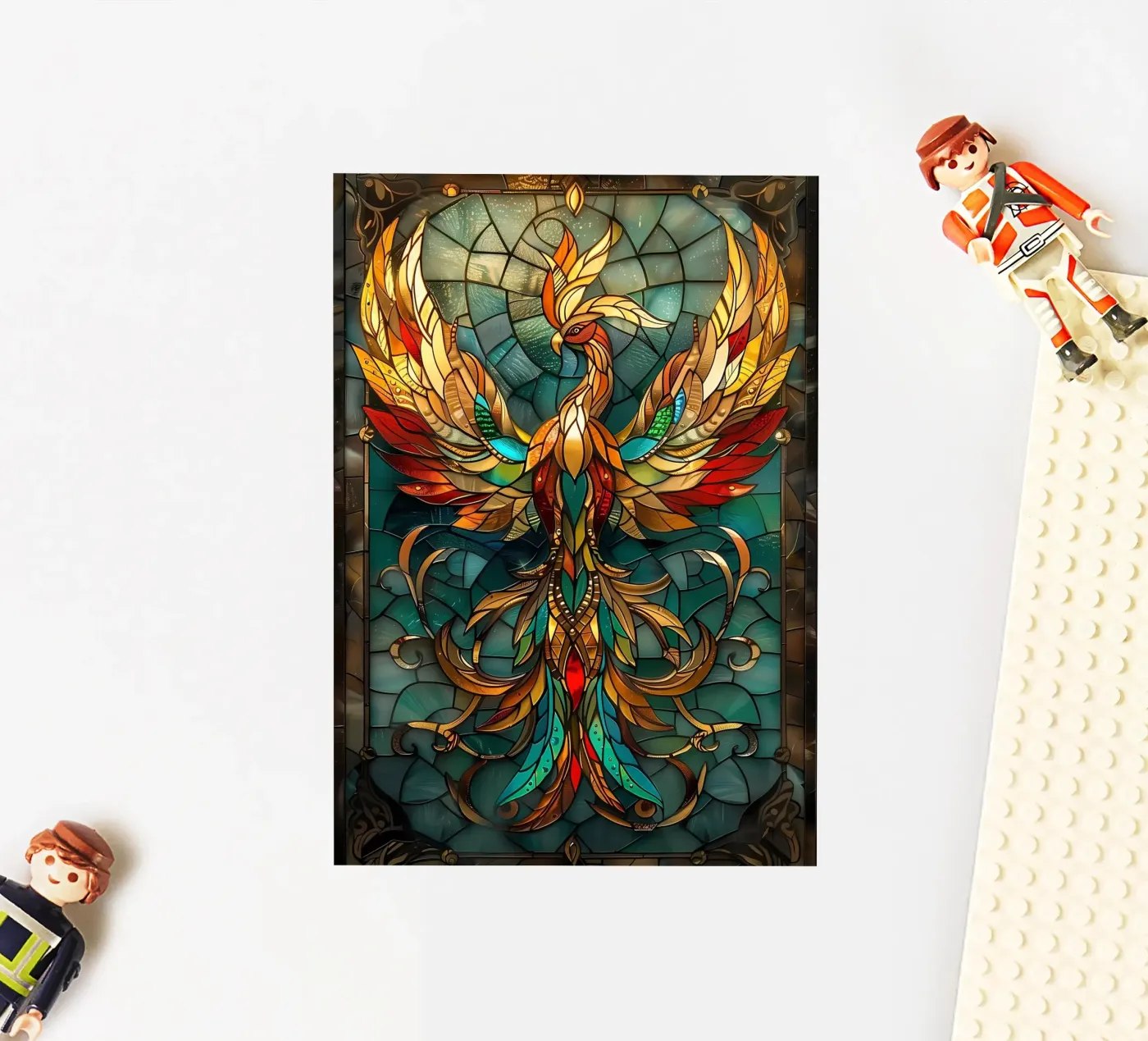 Kintsugi Phoenix Bird sticker by Ginnery