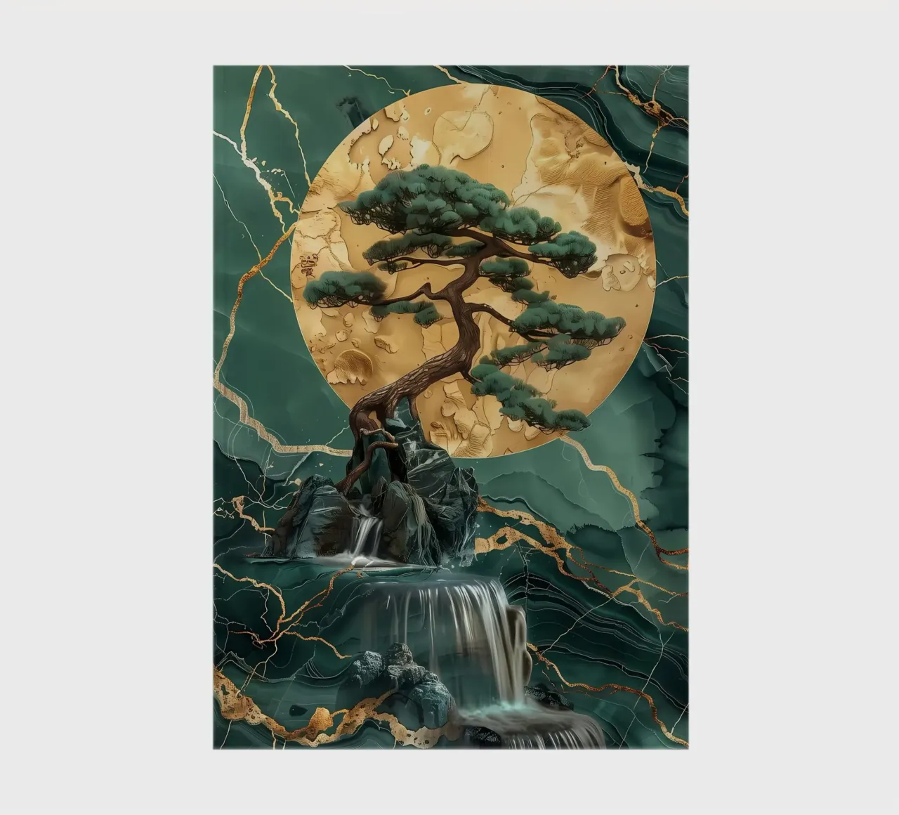 Golden Bonsai Tree Art notebook by Ginnery