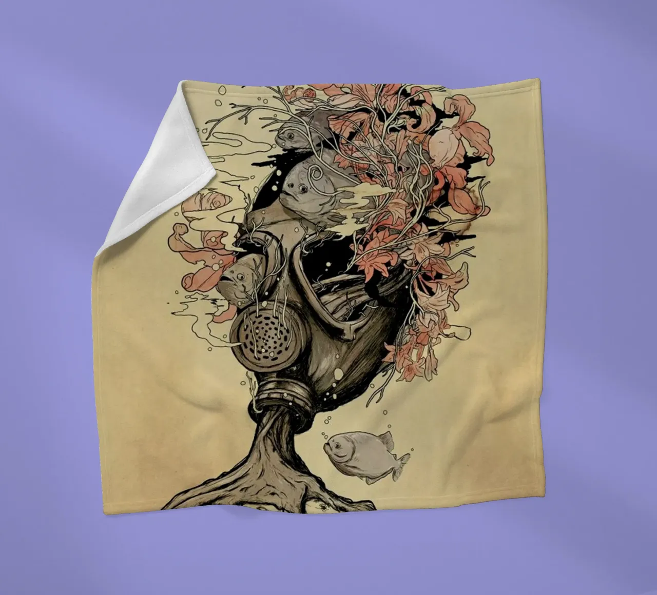 Breath fleece blanket by Nicebleed
