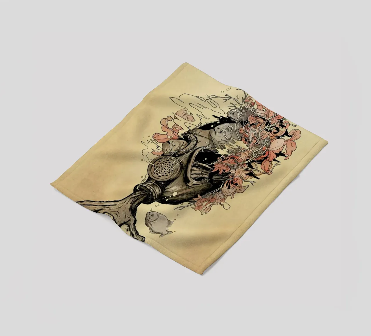 Breath fleece blanket by Nicebleed