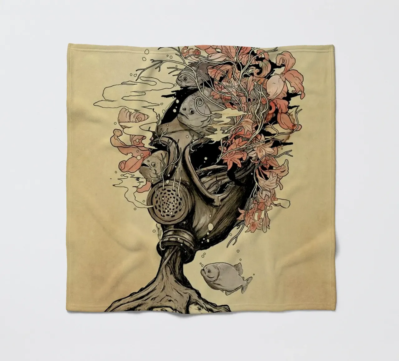 Breath fleece blanket by Nicebleed