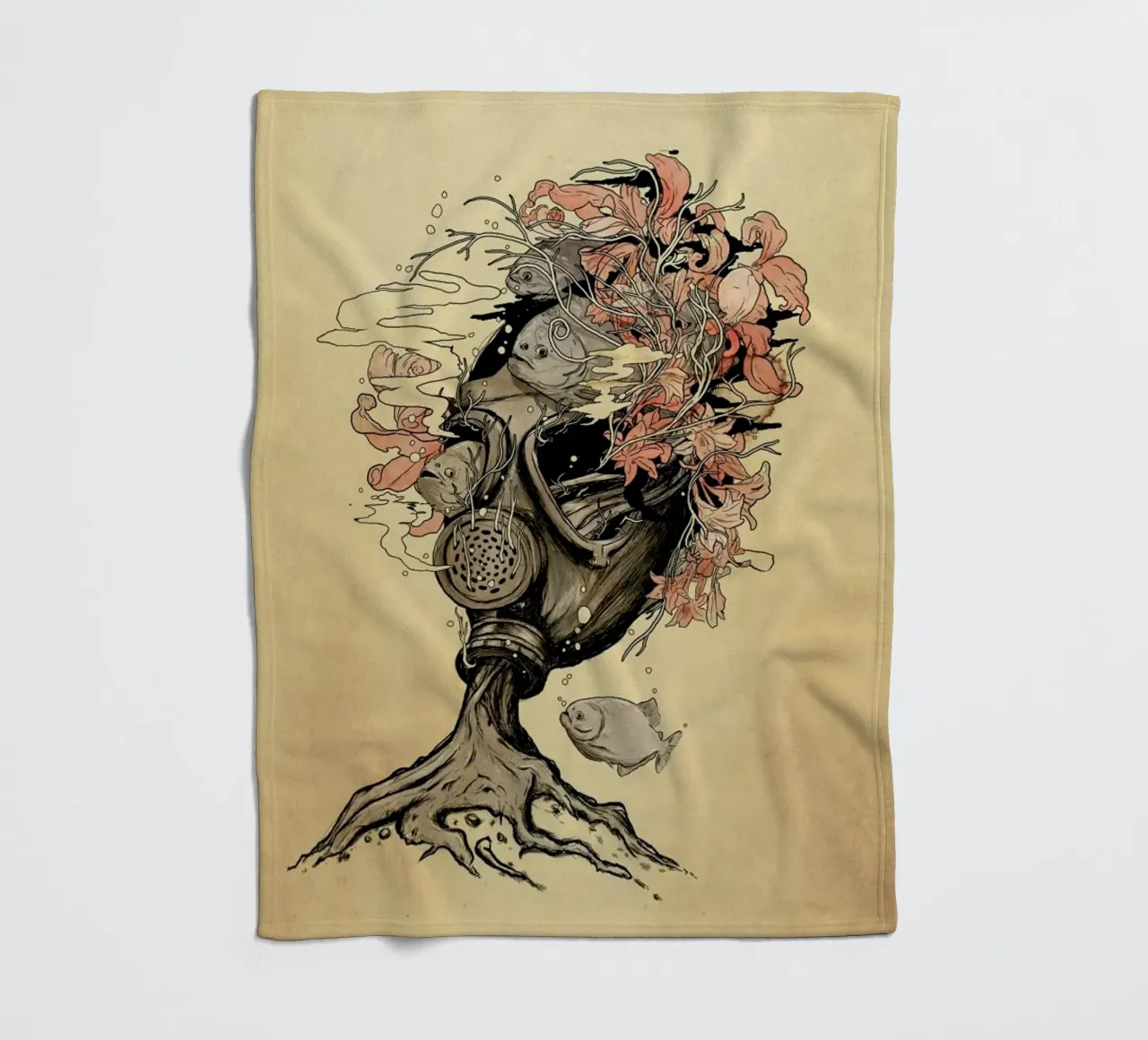 Breath fleece blanket by Nicebleed