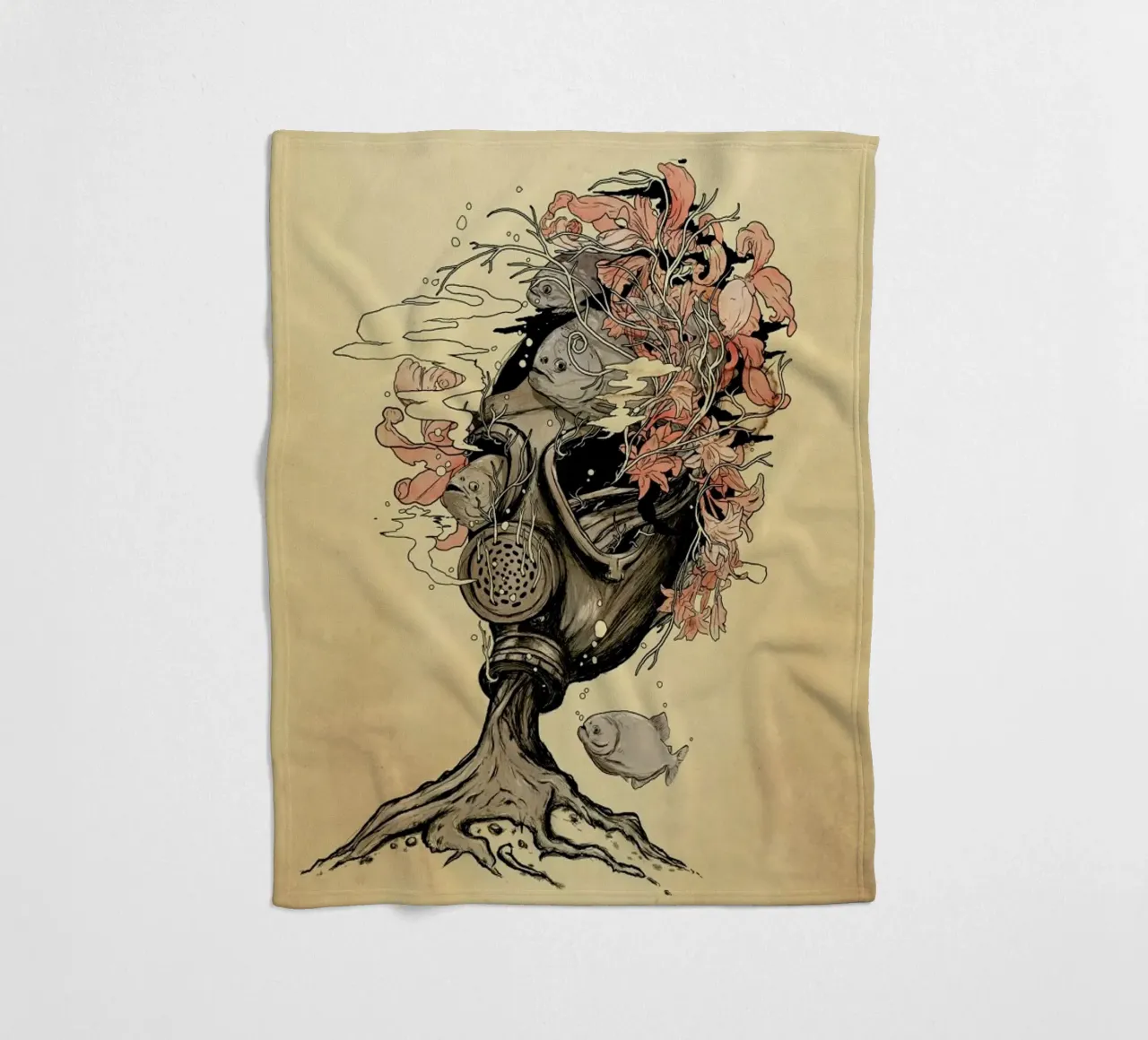 Breath fleece blanket by Nicebleed