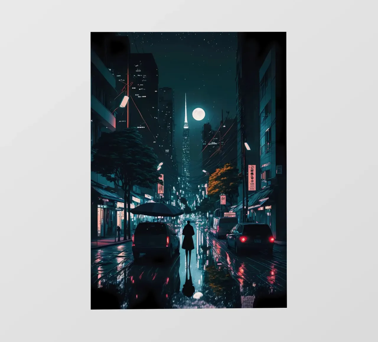 Notte Cyberpunk pellicola backlit da Mikesell