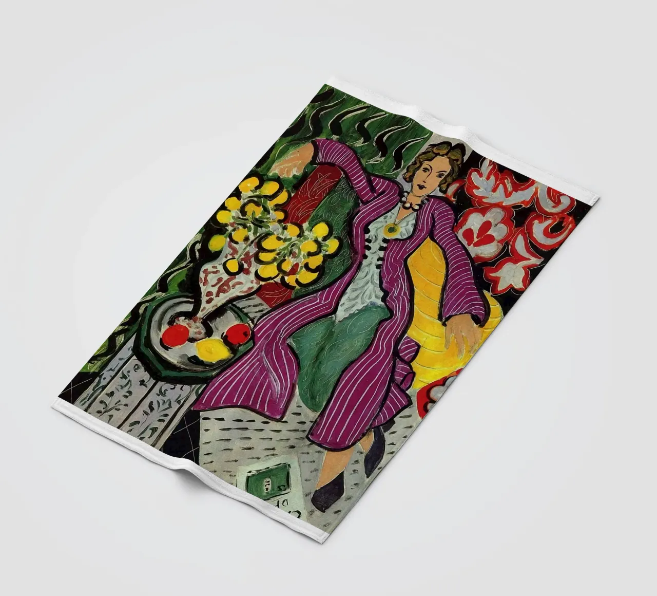 Donna Matisse coperta in pile da Perdana shop