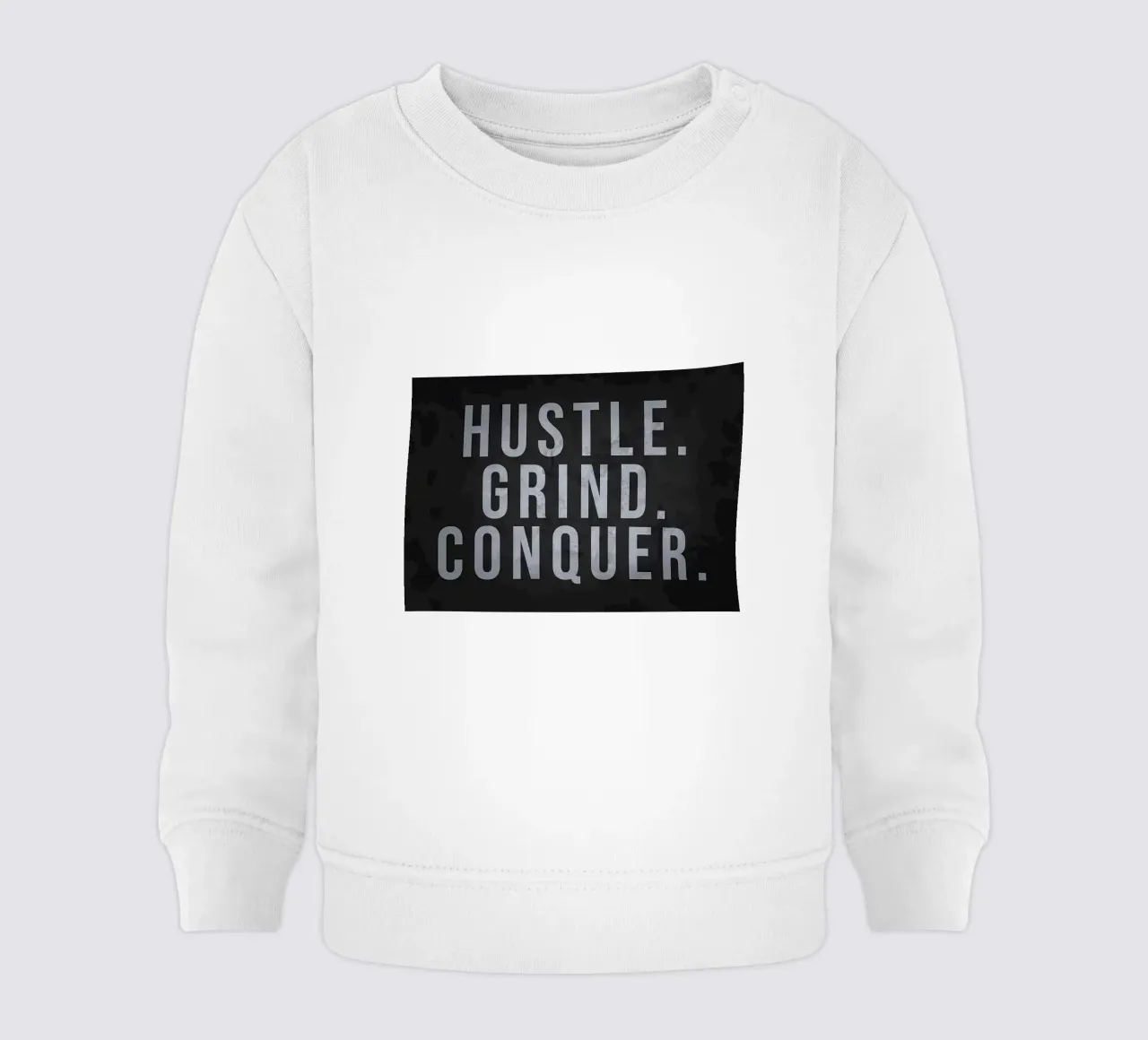 Faticare, macinare, conquistare felpa neonato da Delaplane