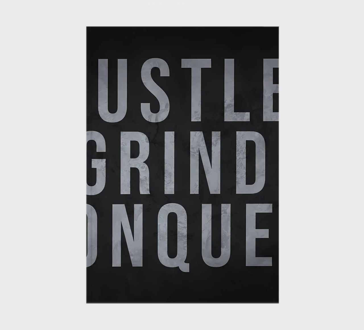 Hustle Grind Conquer notebook by Delaplane