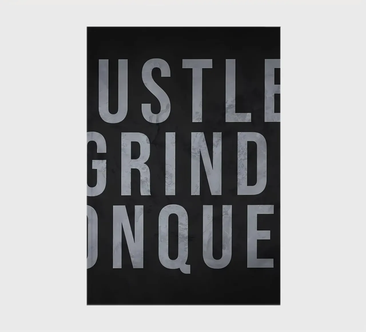 Hustle Grind Conquer notebook by Delaplane