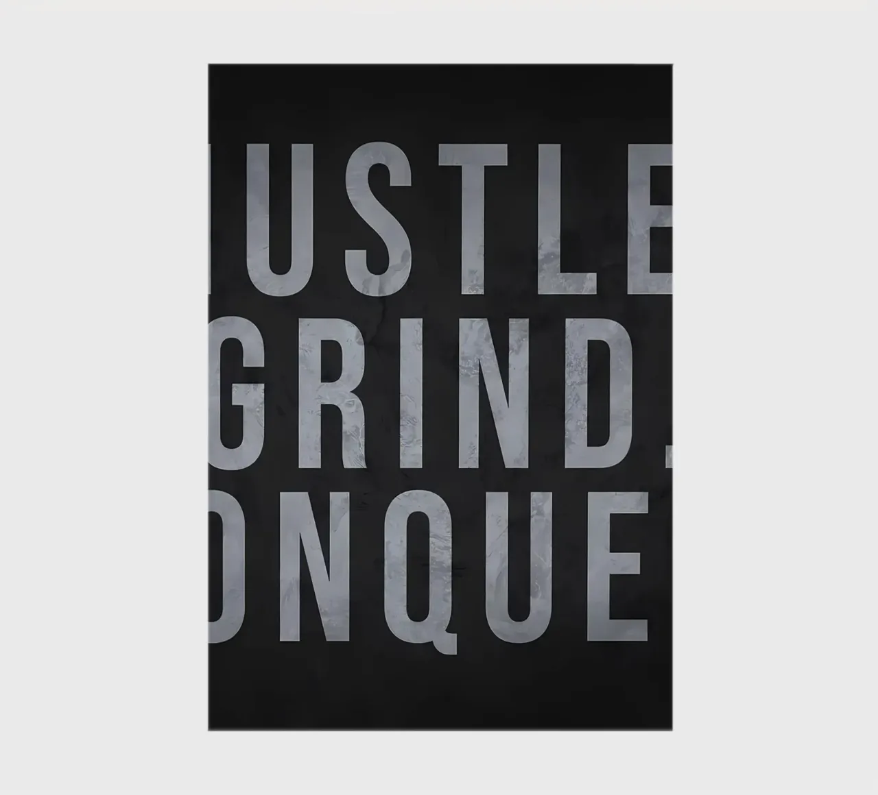 Hustle Grind Conquer notebook by Delaplane