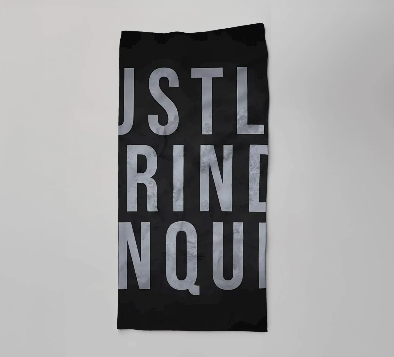 Hustle Grind Conquer towel by Delaplane
