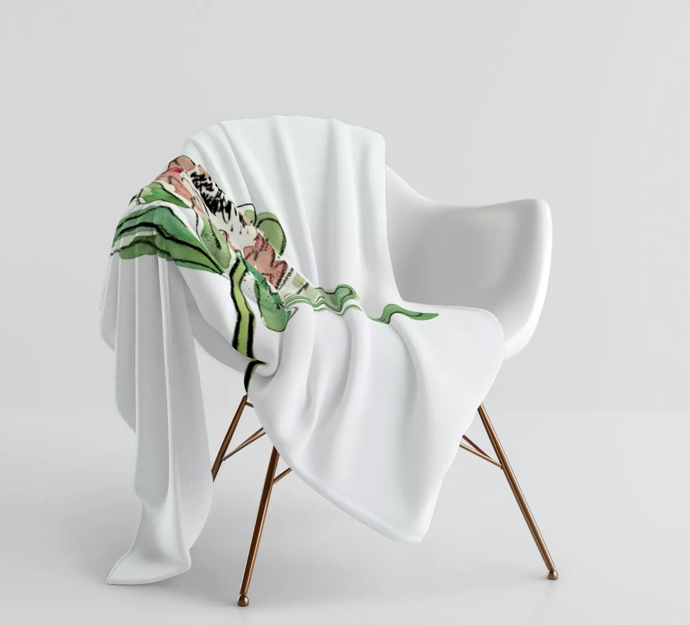 Protea plaid polaire de Farina Kuklinski