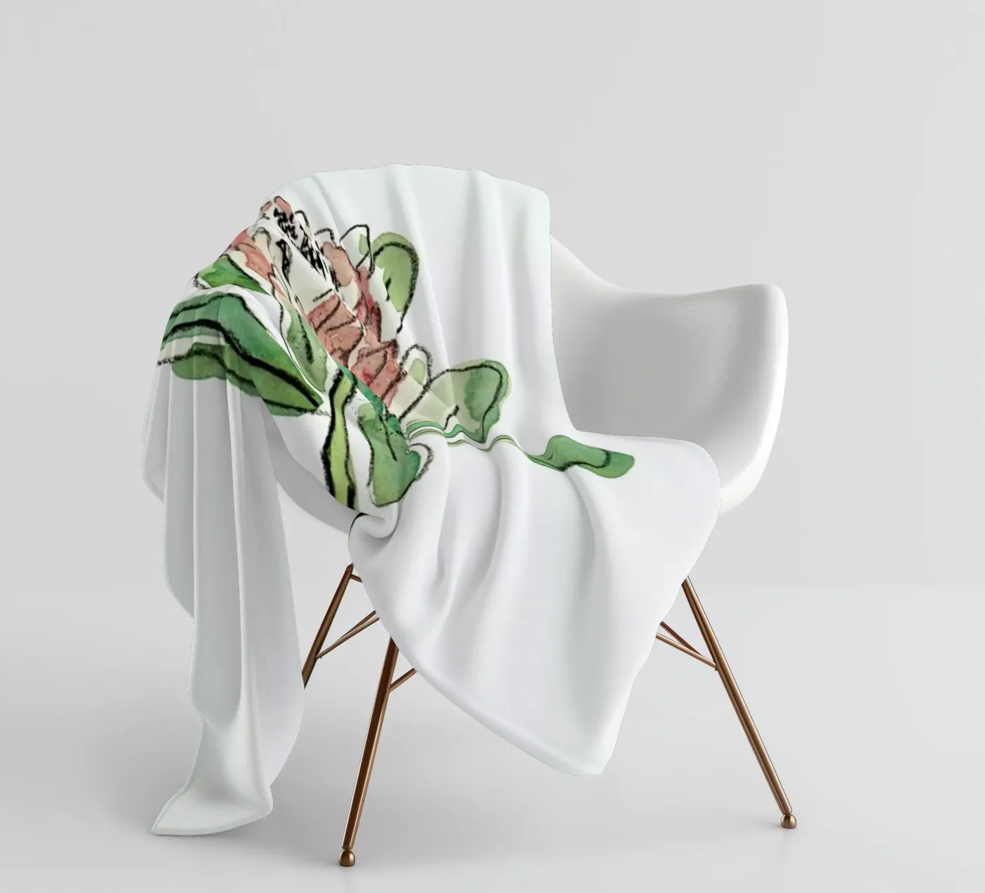 Protea plaid polaire de Farina Kuklinski