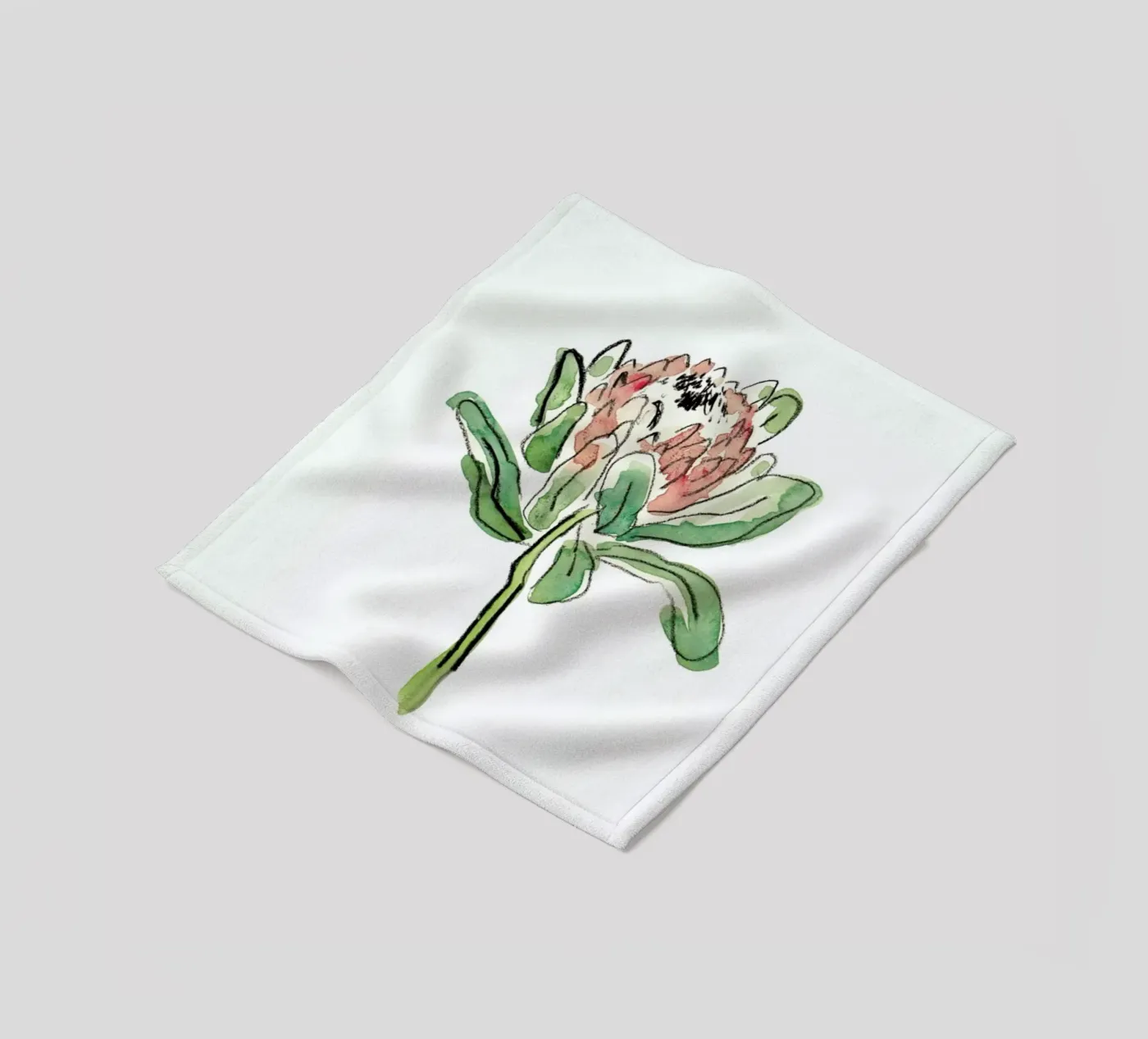 Protea fleece blanket by Farina Kuklinski