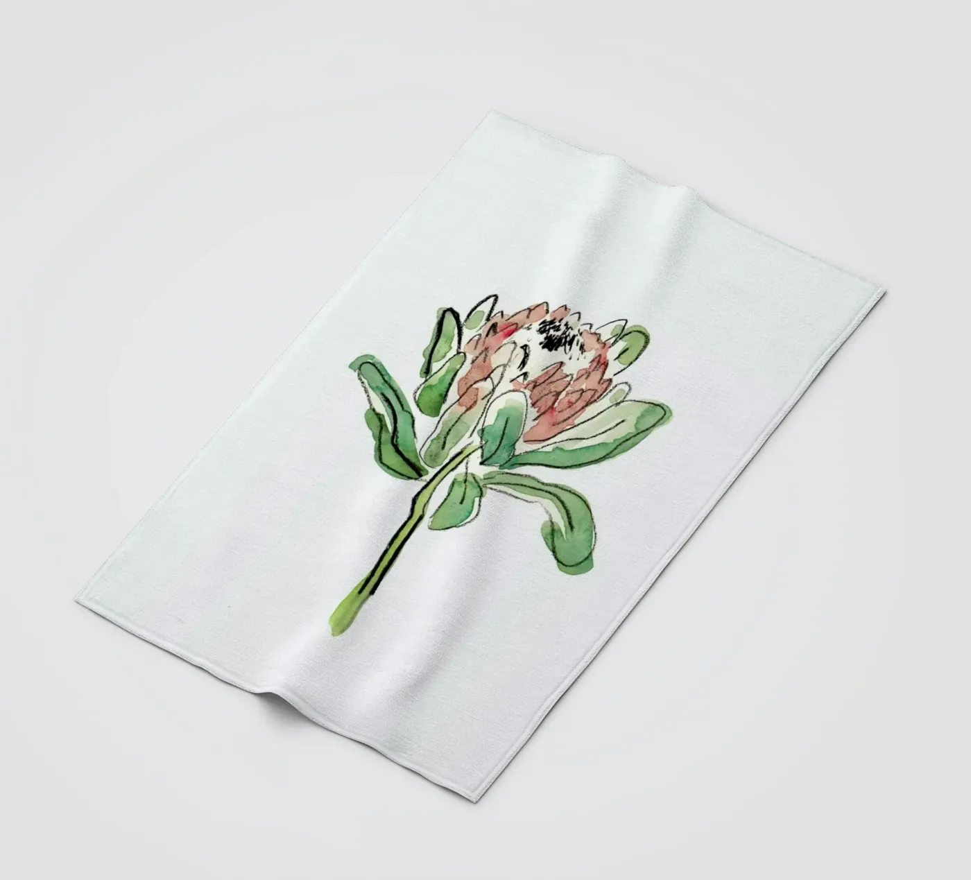 Protea plaid polaire de Farina Kuklinski