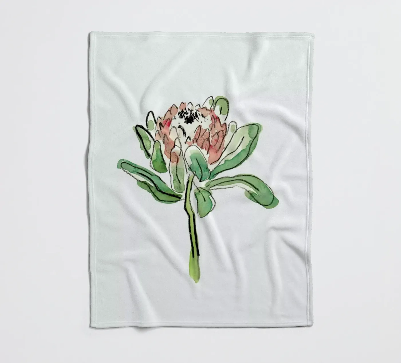 Protea plaid polaire de Farina Kuklinski