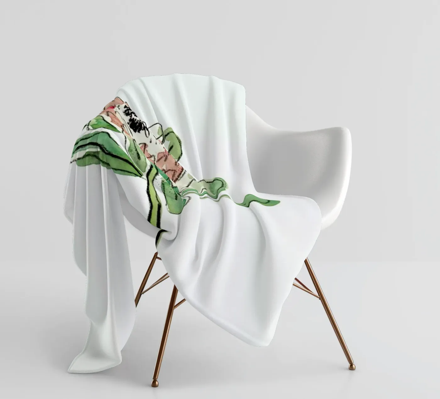 Protea fleece blanket by Farina Kuklinski