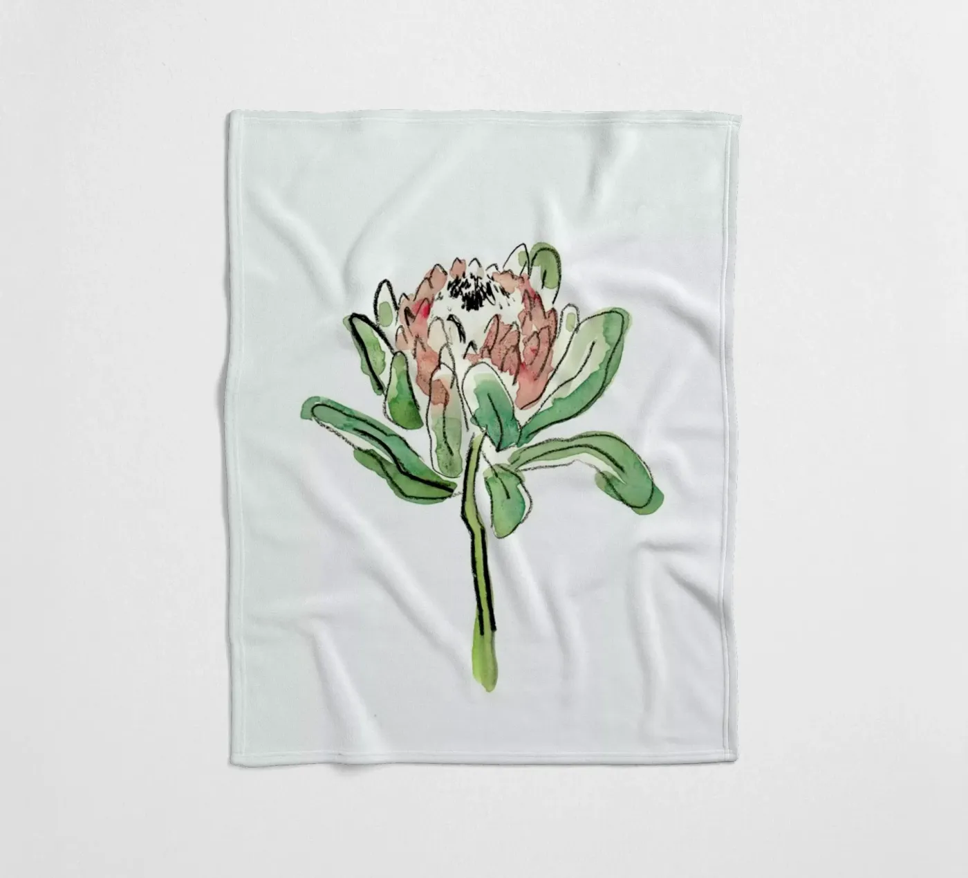 Protea plaid polaire de Farina Kuklinski