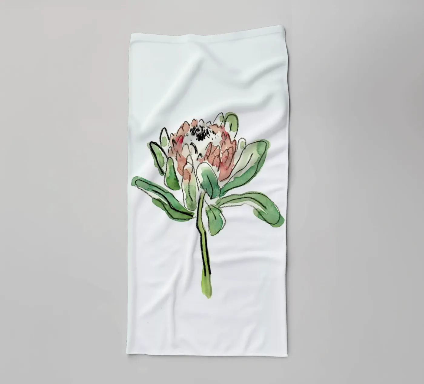 Protea badhanddoek van Farina Kuklinski