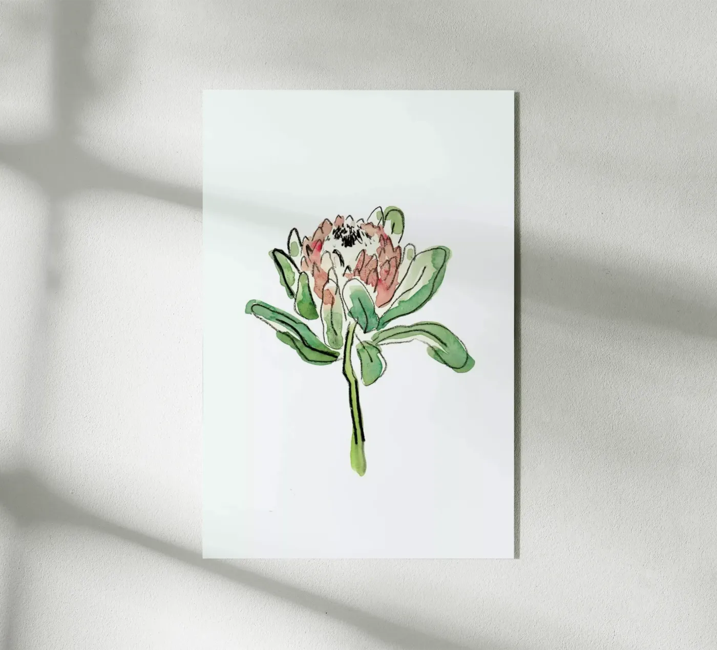 Protea acryl van Farina Kuklinski