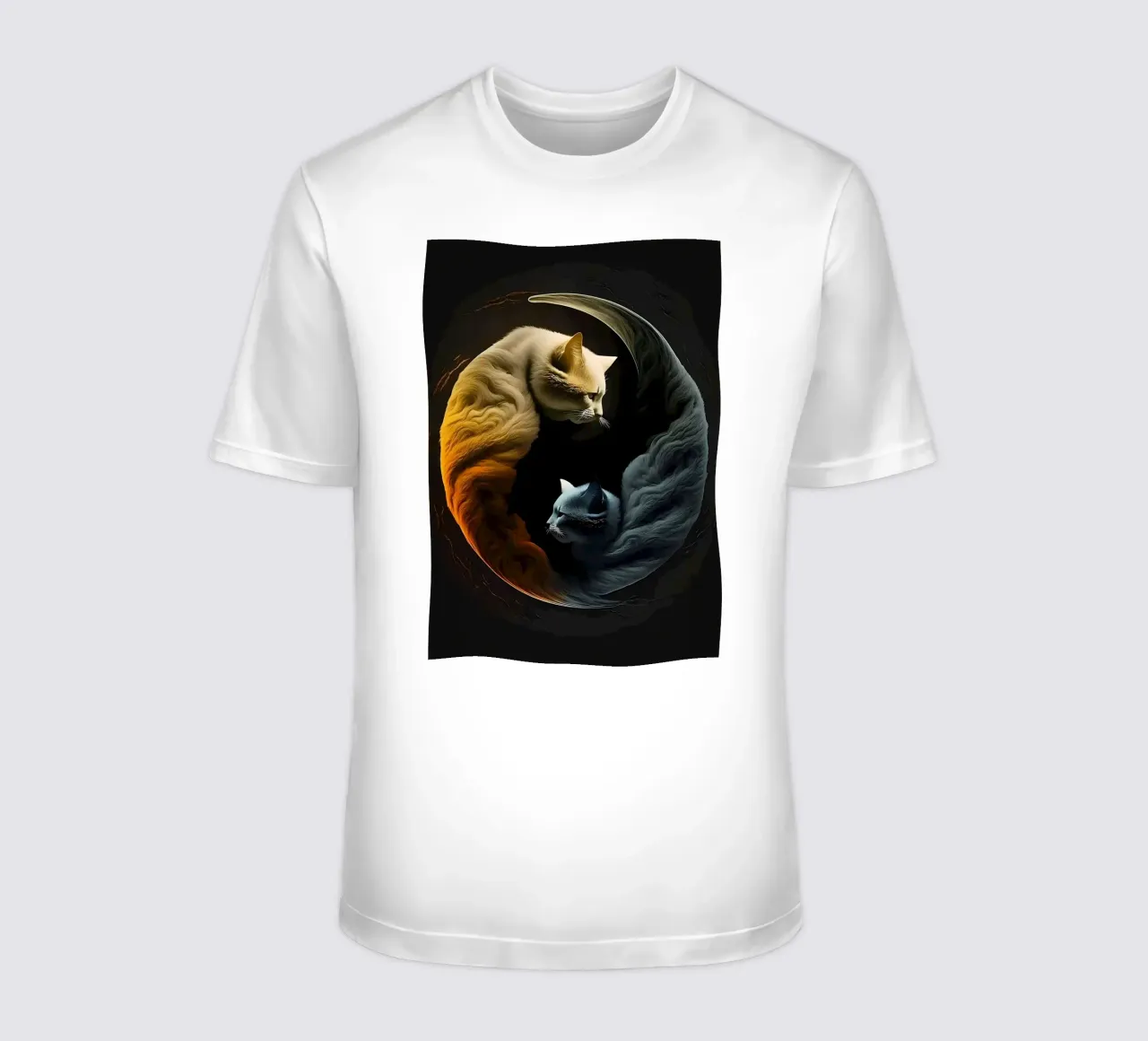 Gatti Yin e Yang t-shirt da Mikesell