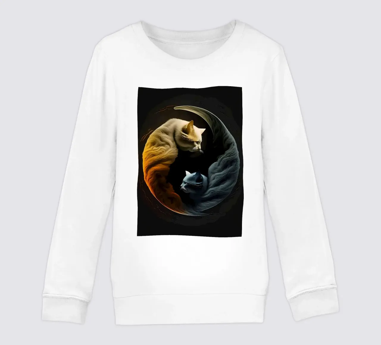 Gatti Yin e Yang felpa bambino da Mikesell