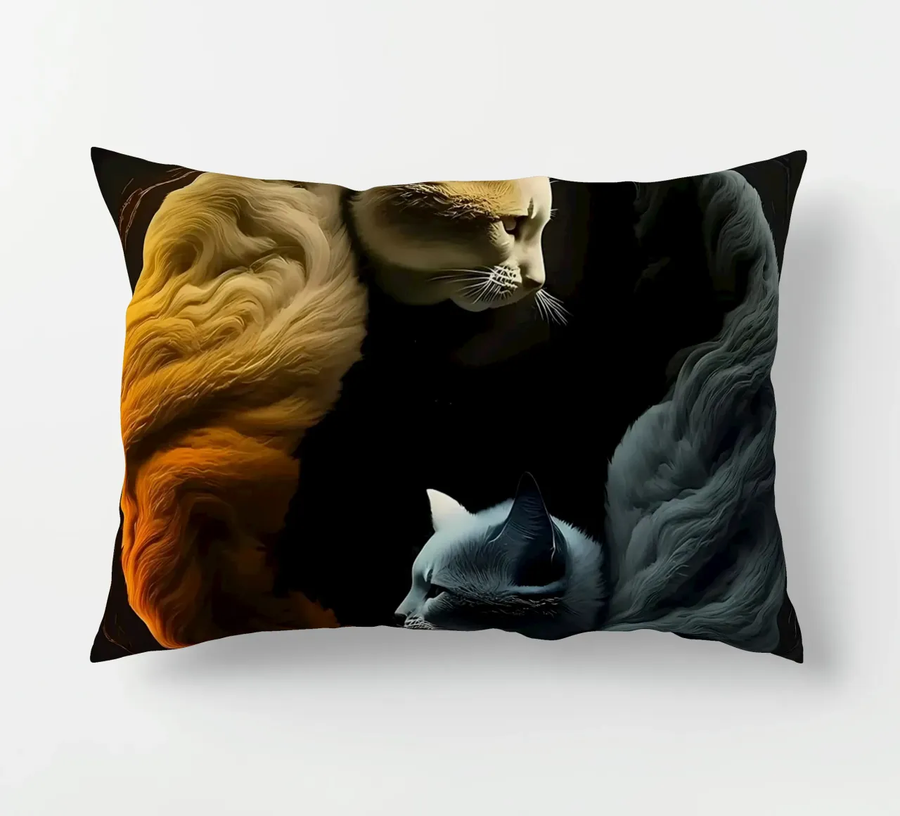 Gatti Yin e Yang cuscino da Mikesell