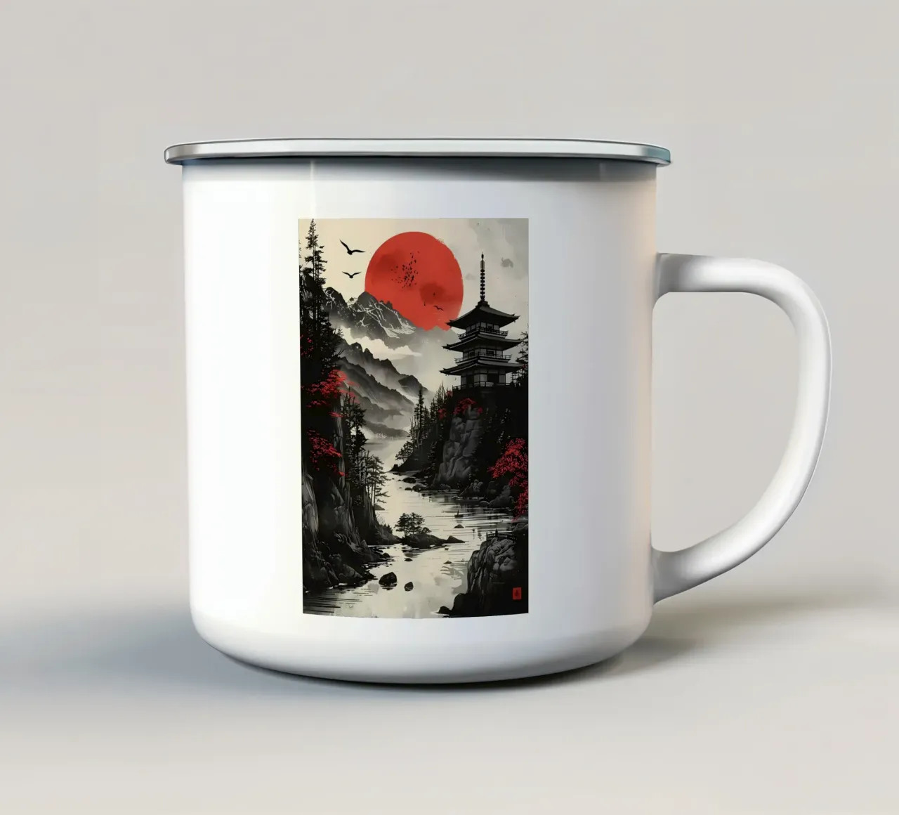 Luna Rossa Giappone tazza in smalto da Ginnery