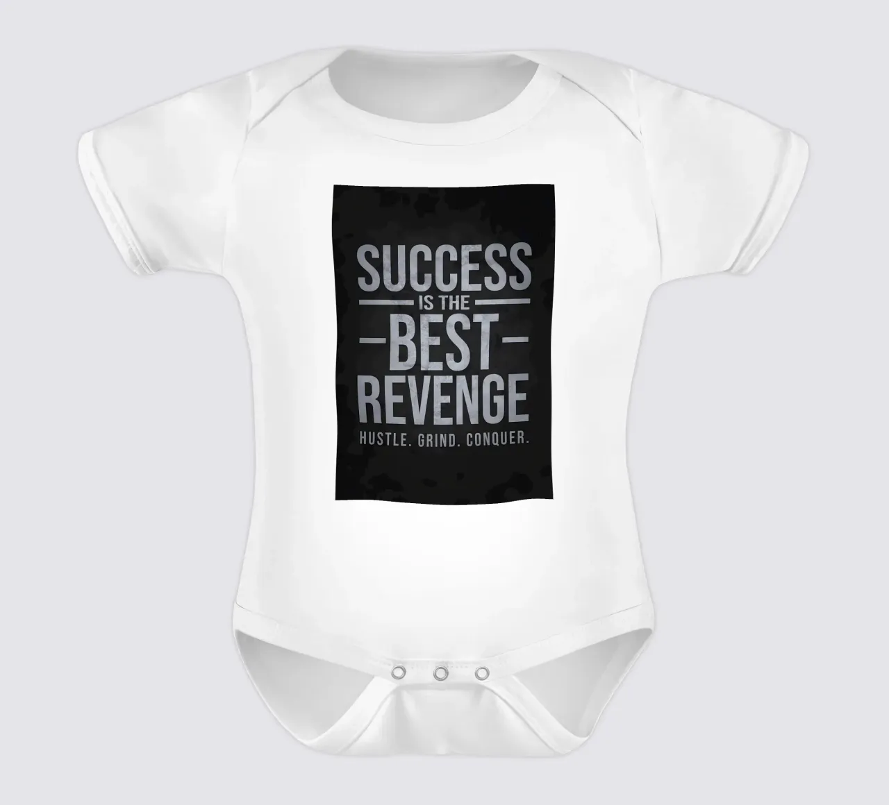 Succes is de beste wraak babyrompertje korte mouwen van Delaplane