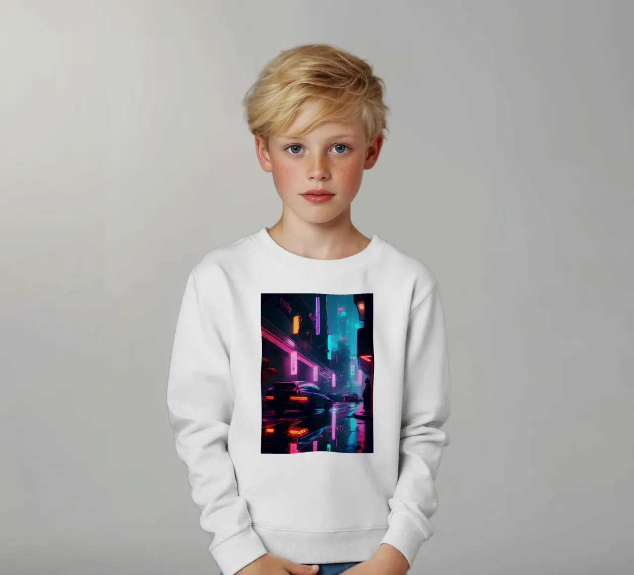 Notte Cyberpunk felpa bambino da Mikesell