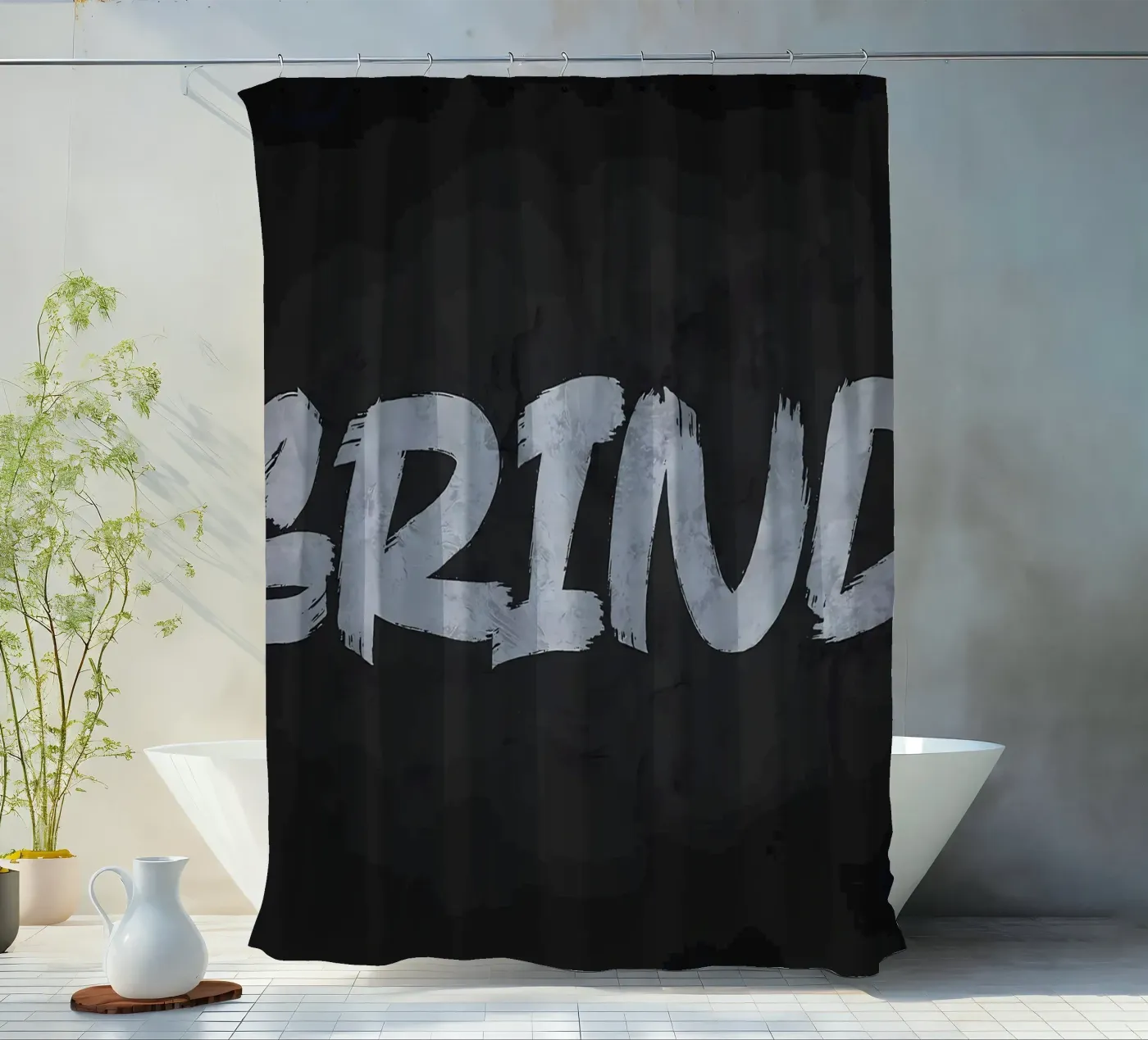 Grind Duschvorhang von Delaplane