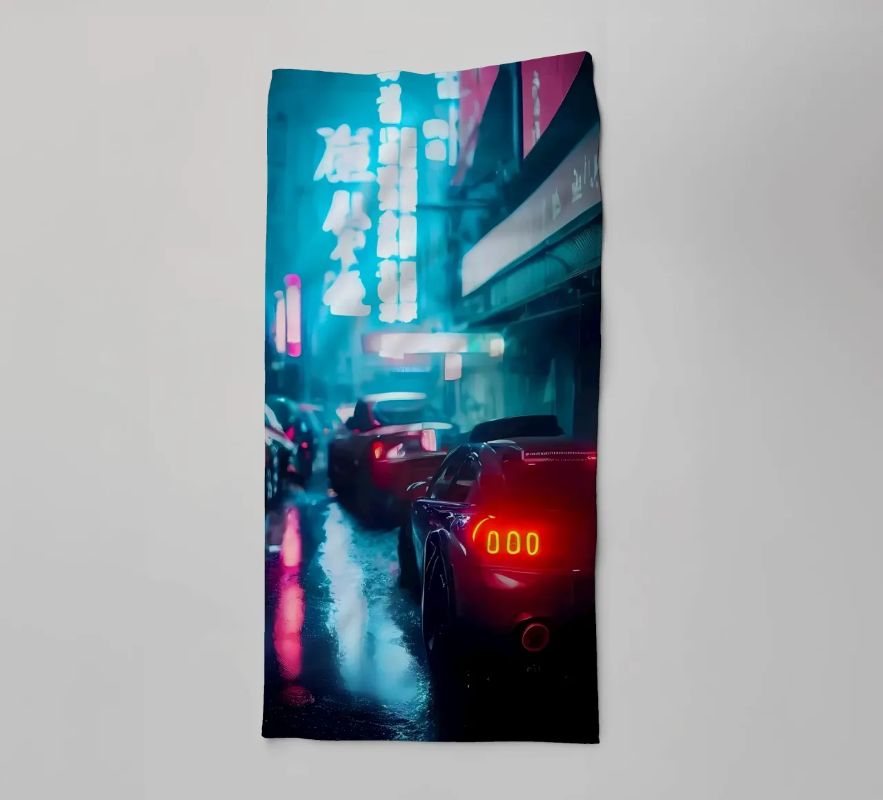 Notte Cyberpunk asciugamano da bagno da Mikesell