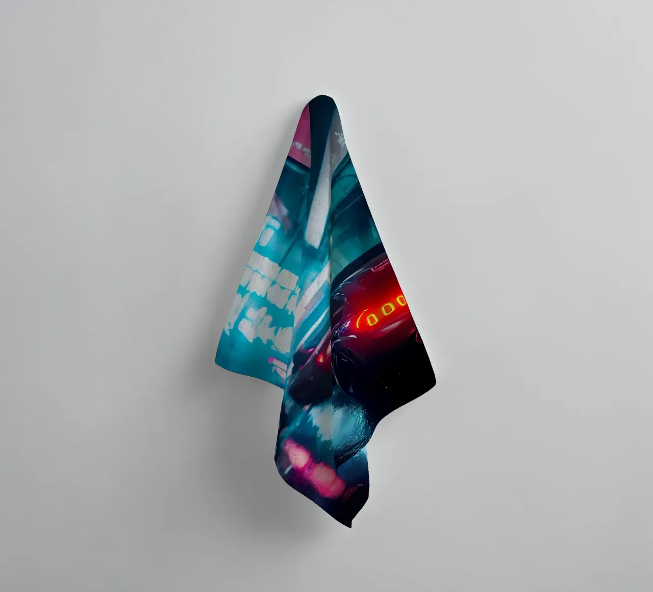 Notte Cyberpunk asciugamano da bagno da Mikesell