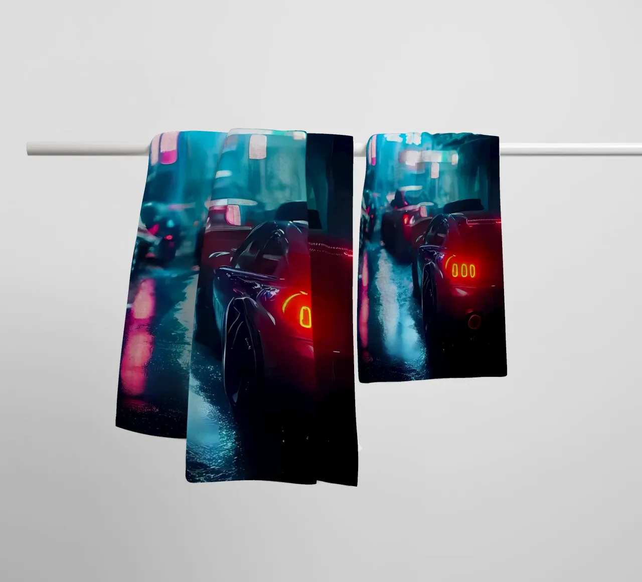 Notte Cyberpunk asciugamano da bagno da Mikesell