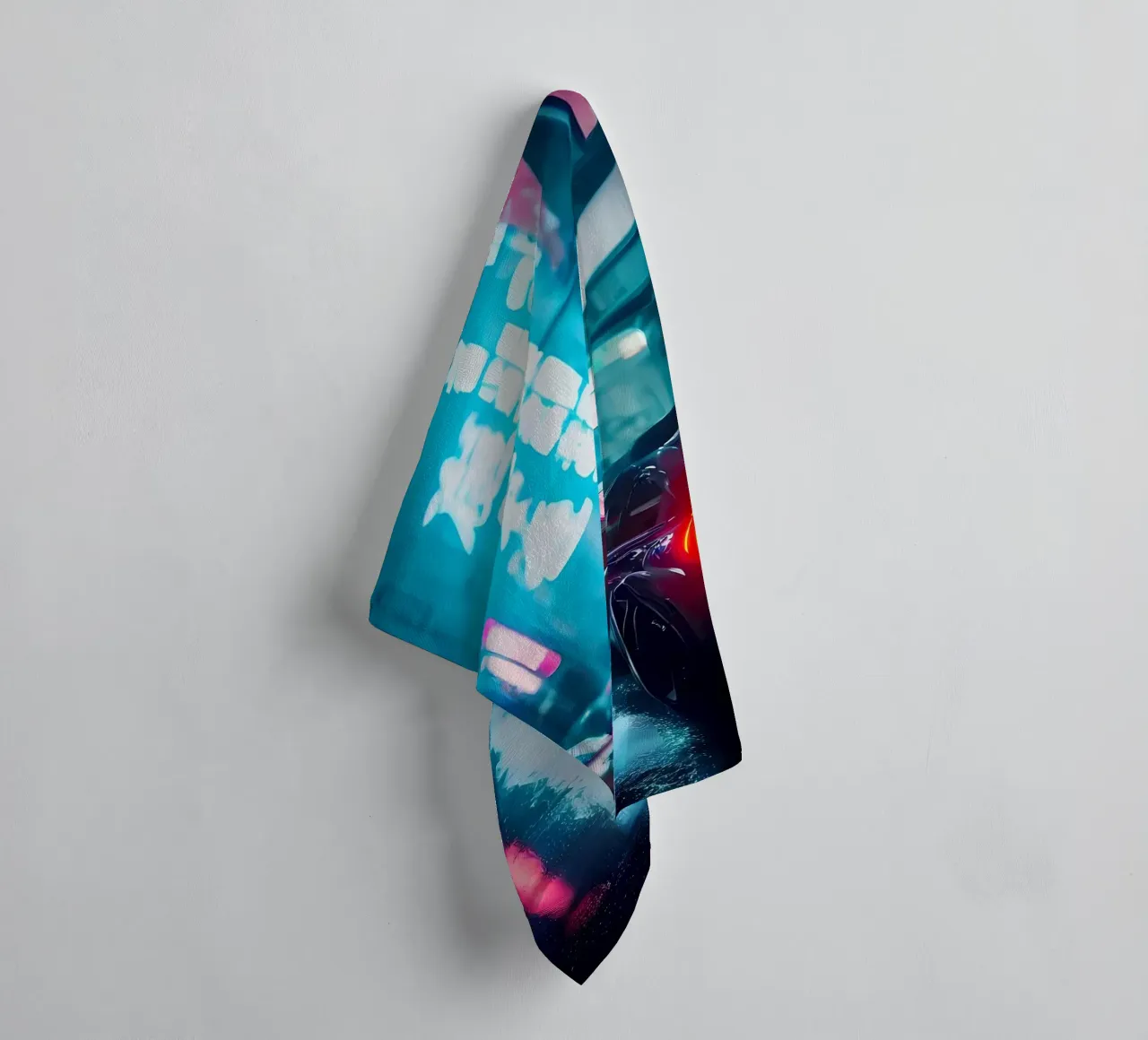 Notte Cyberpunk asciugamano da bagno da Mikesell