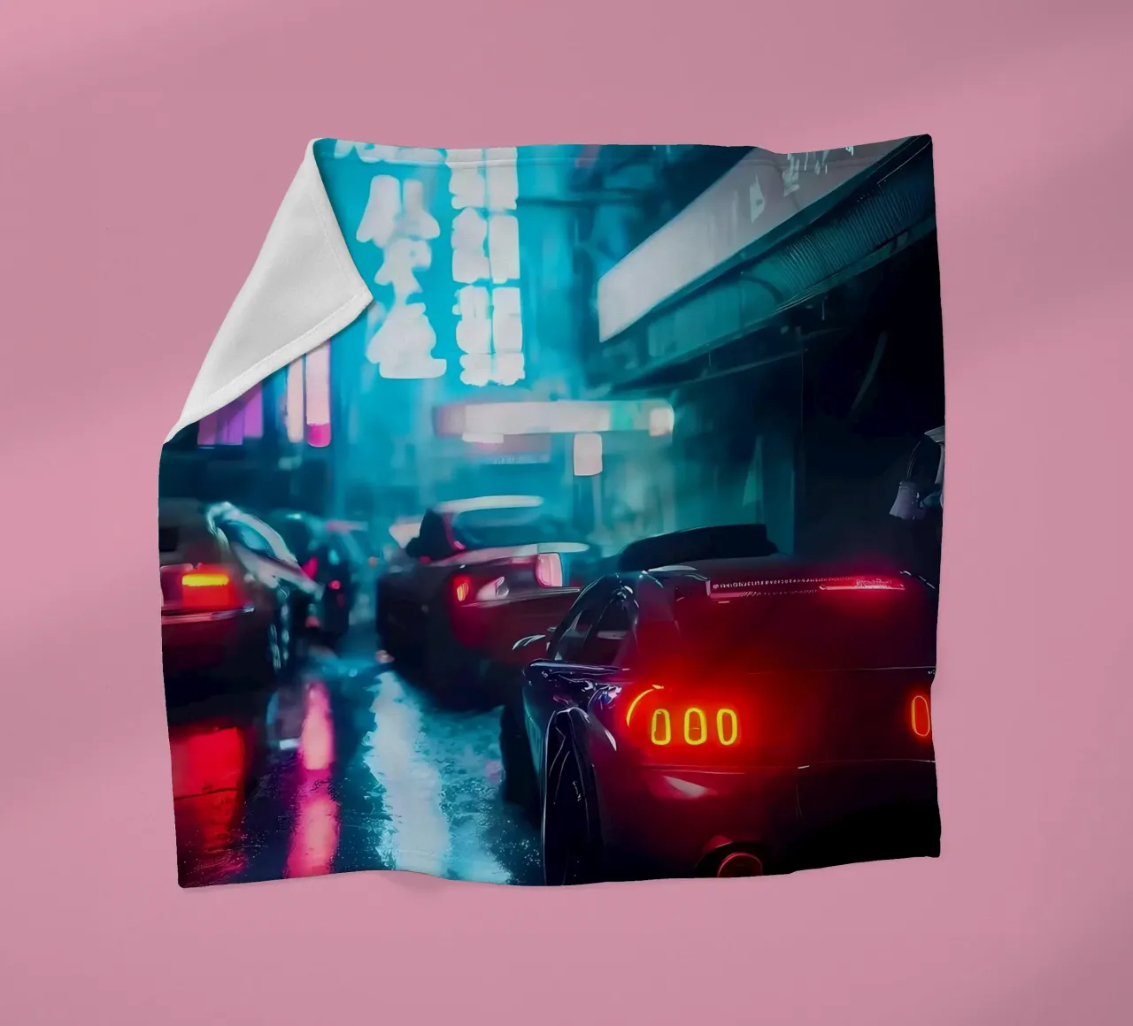 Notte Cyberpunk coperta in pile da Mikesell