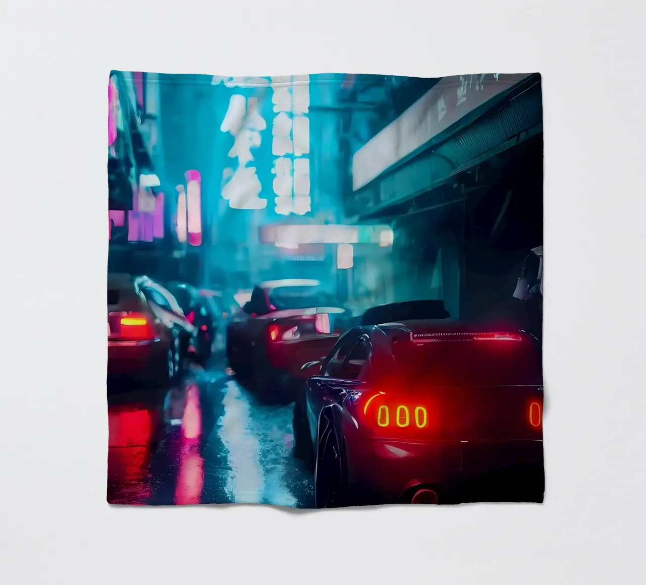 Notte Cyberpunk coperta in pile da Mikesell