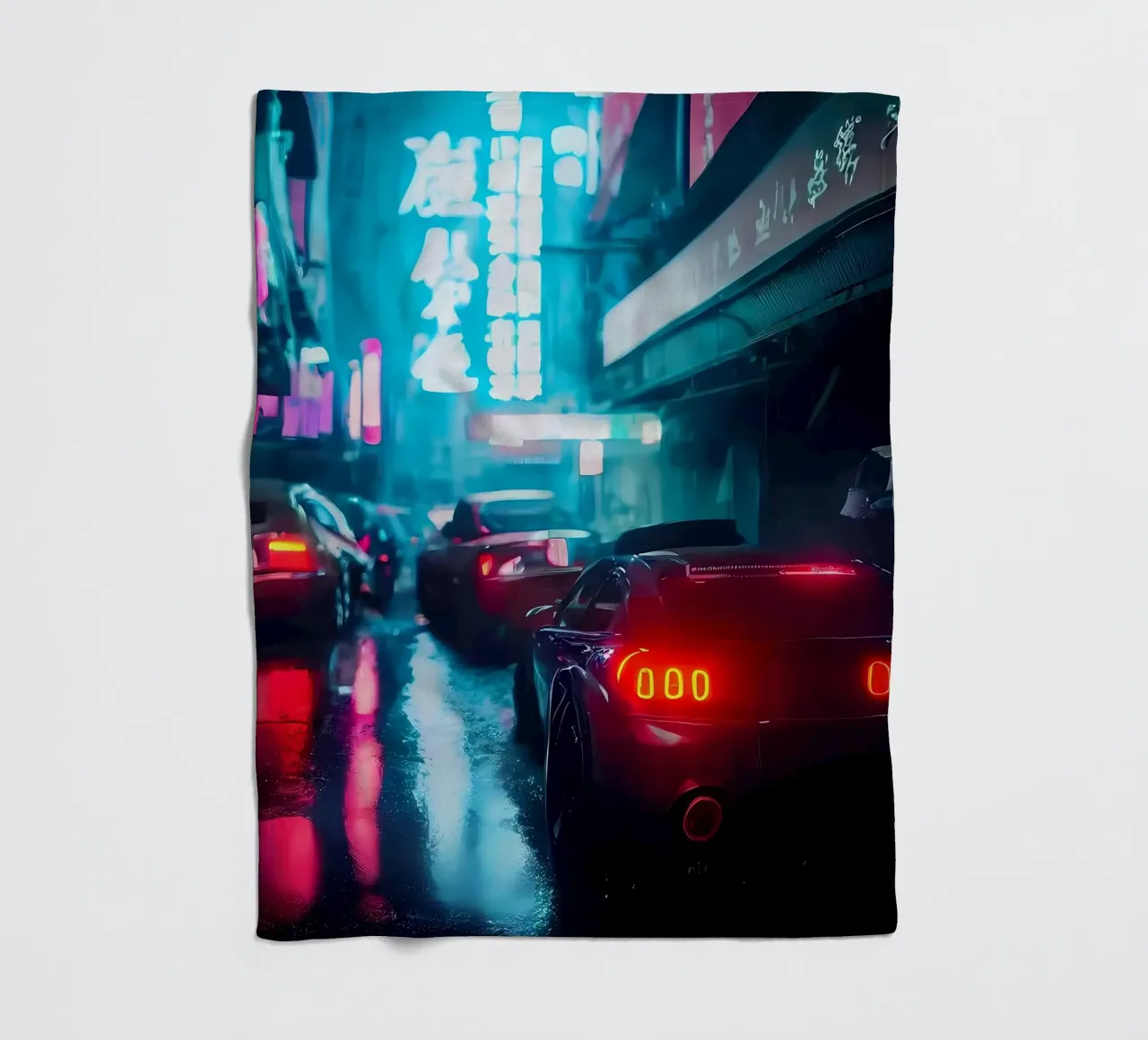 Notte Cyberpunk coperta in pile da Mikesell