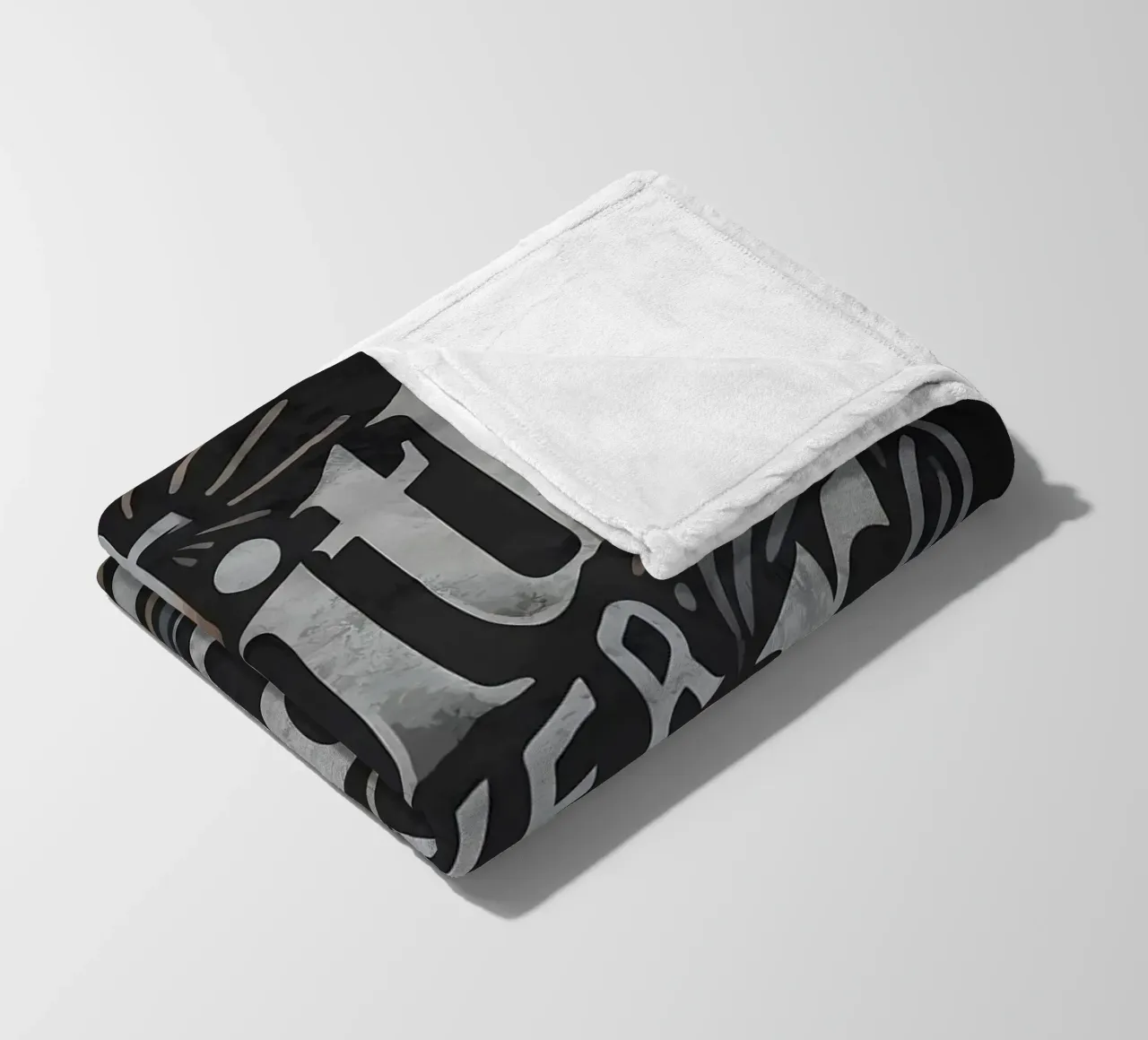Faith Over Fear Motivation fleece blanket by Delaplane