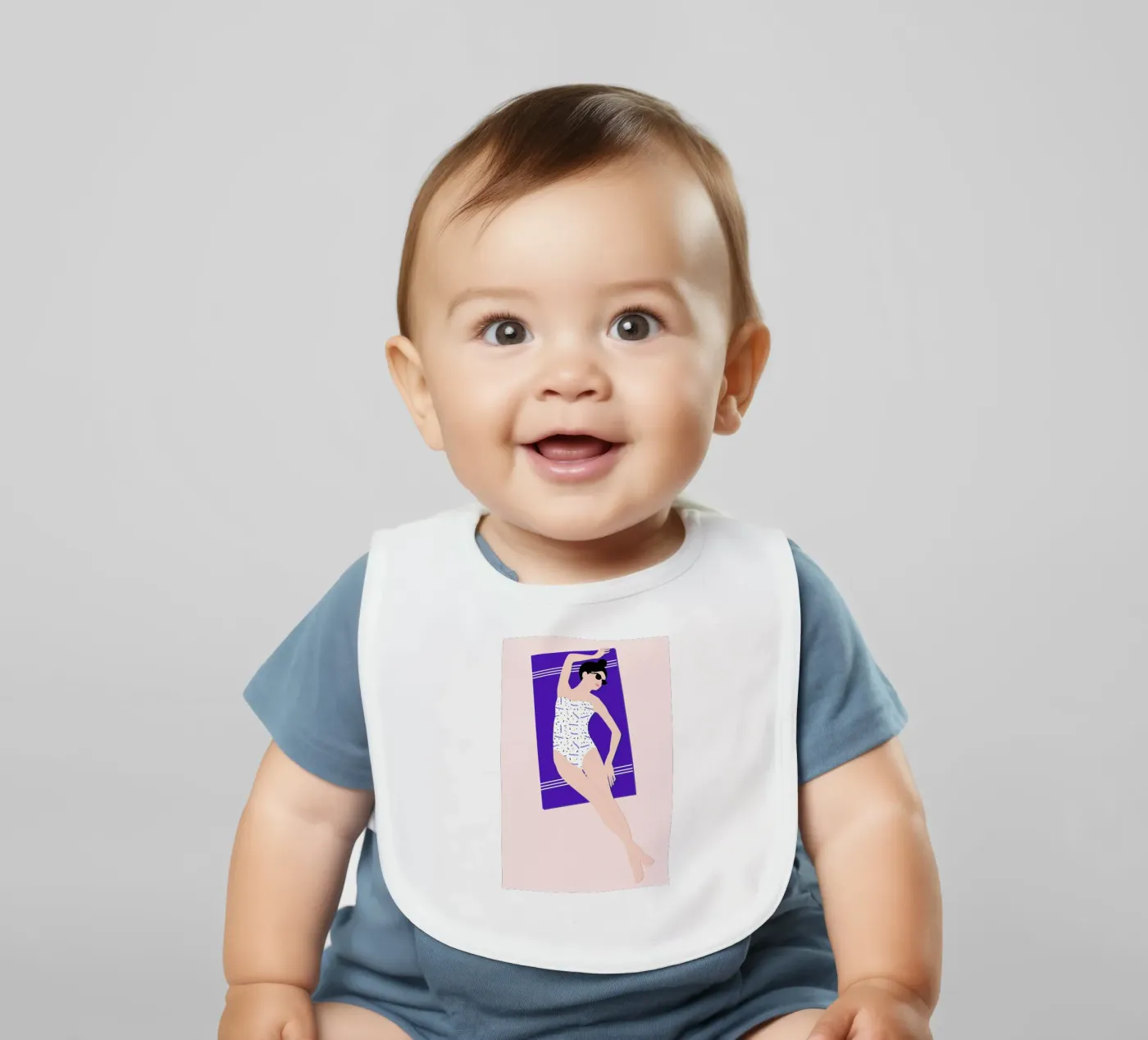 Beach baby slabbetje van Céleste Wallaert