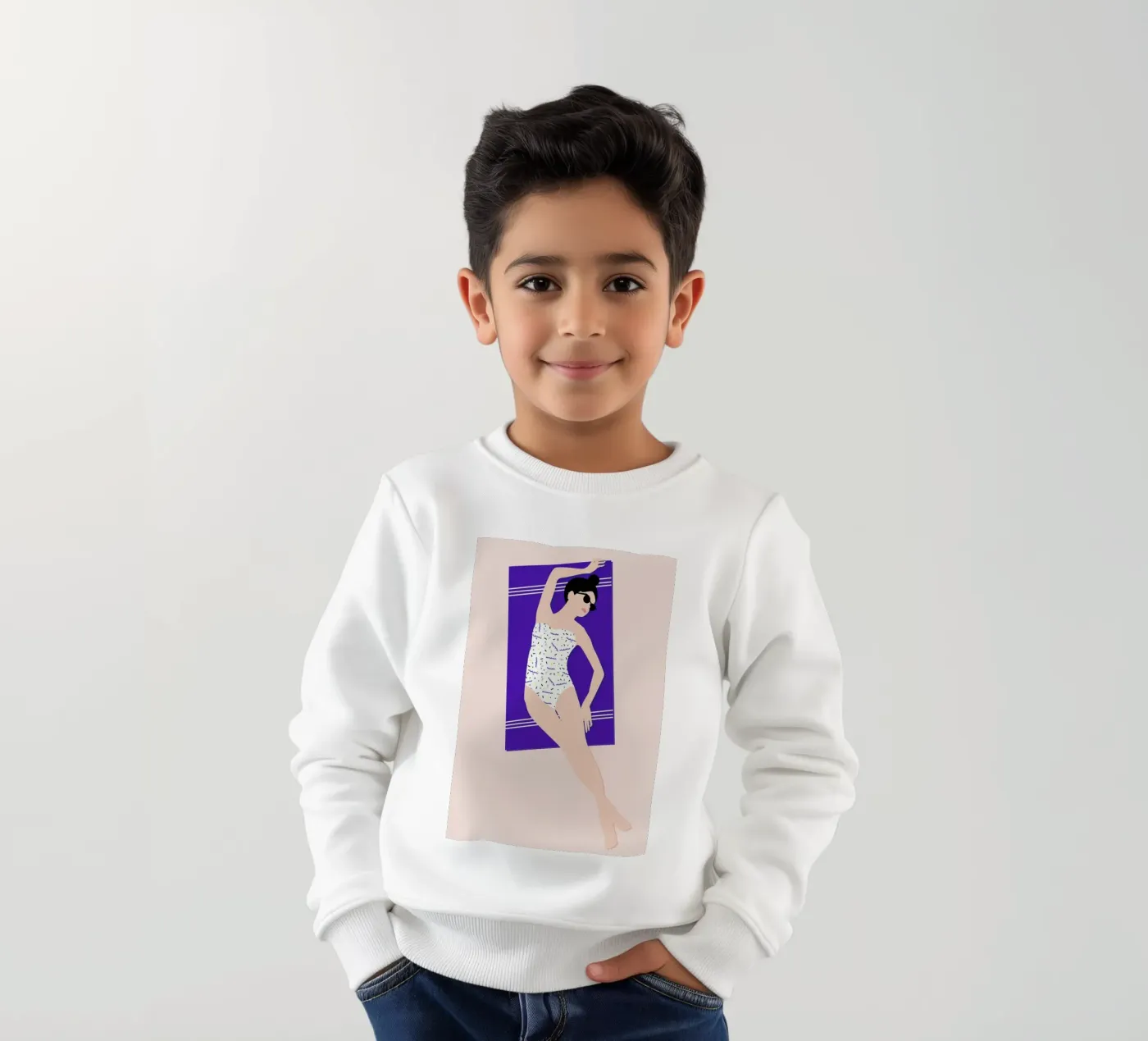 Beach kinder sweatshirt van Céleste Wallaert