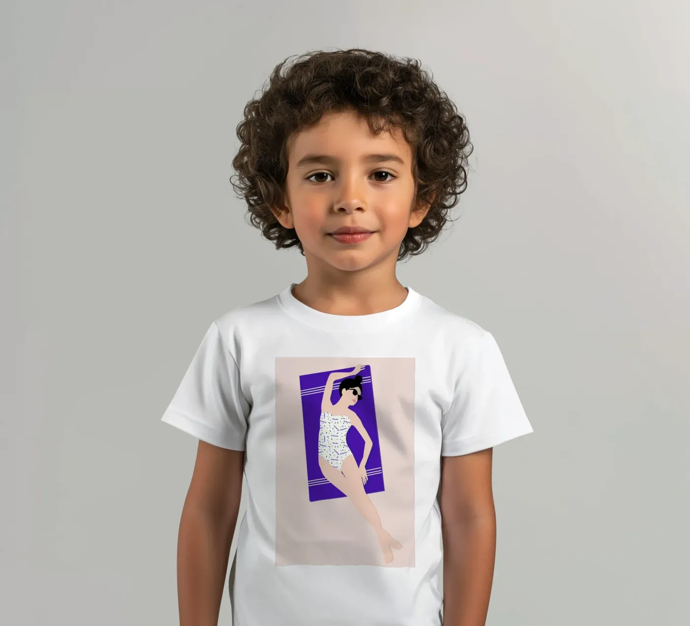 Beach kinder t-shirt van Céleste Wallaert