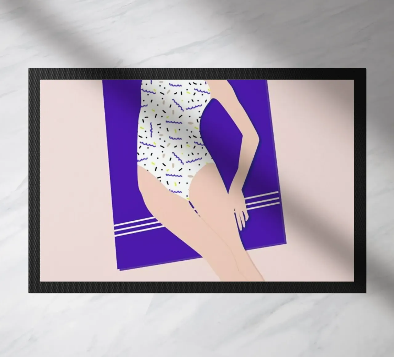 Beach deurmat van Céleste Wallaert