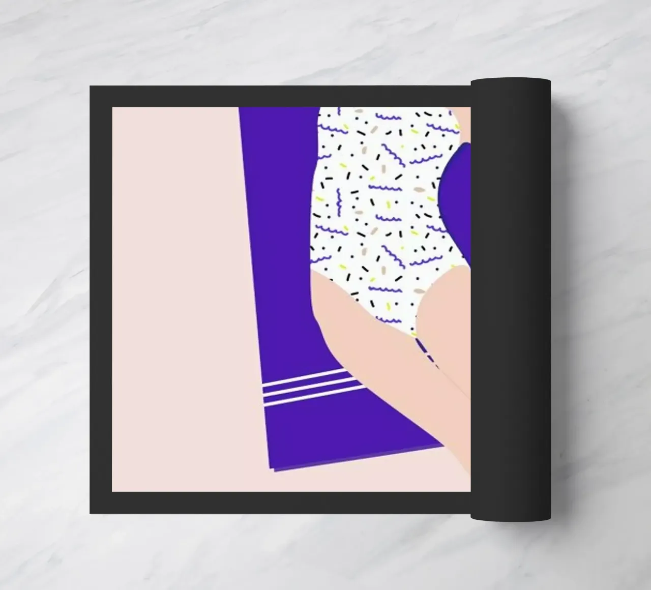 Beach deurmat van Céleste Wallaert