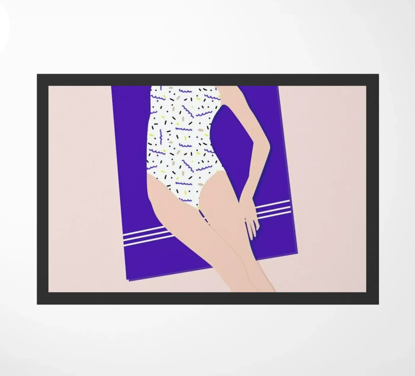 Beach deurmat van Céleste Wallaert